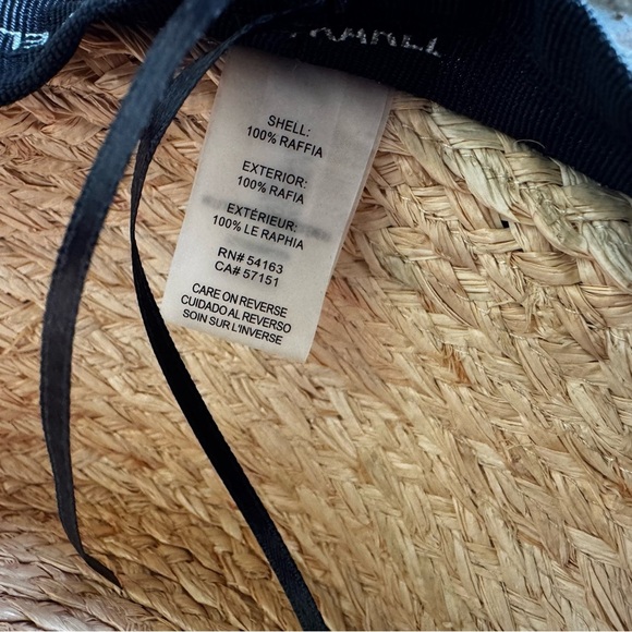 Karl Lagerfeld Women’s Raffia Sun Hat. One Size Fits All | Regular Condition - Picture 10 of 10